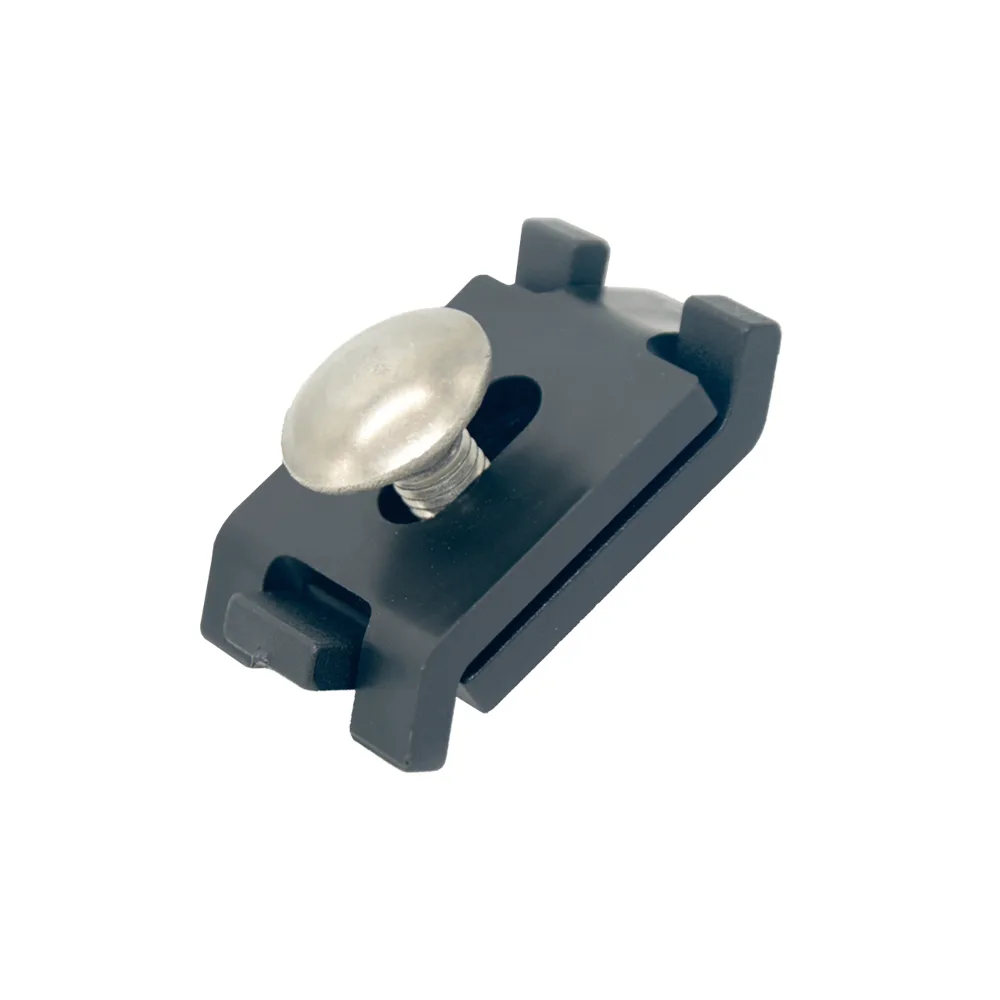 Clip esquinero de unión para paneles rígidos PA 45x35mm - Negro intenso