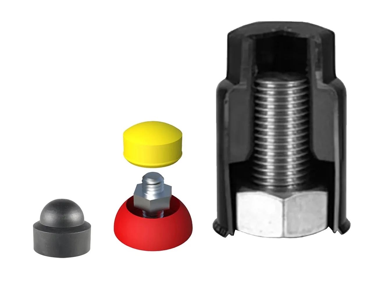 Tapones y protectores para tuercas – Embellecedores para elementos de fijación