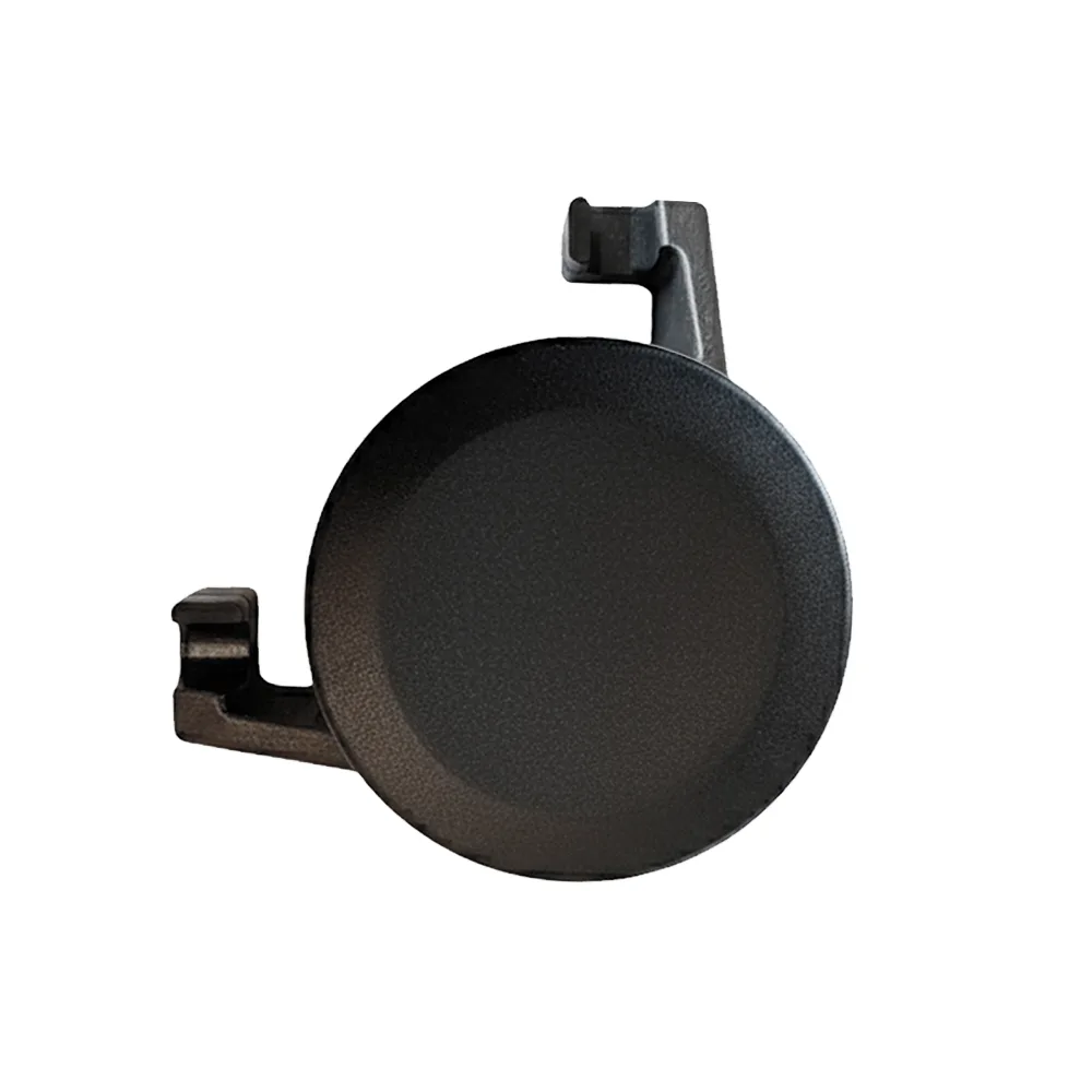 Tapa redonda para poste con ganchos de sujeción PA Ø60 - Pieza de esquina de 90°- reforzada- Negro intenso imagen 2