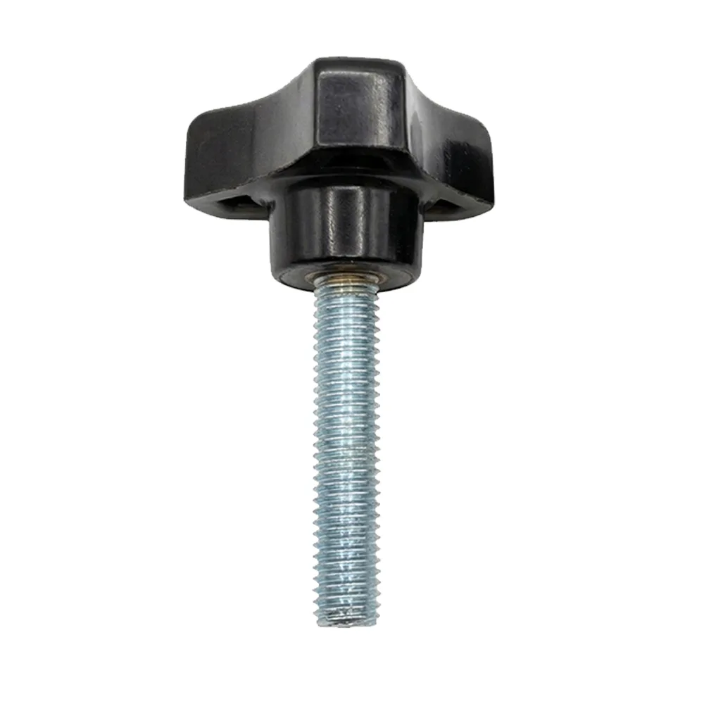 Pomo estrella triangular rosca externa baquelita - Ø50mm - M8x20mm