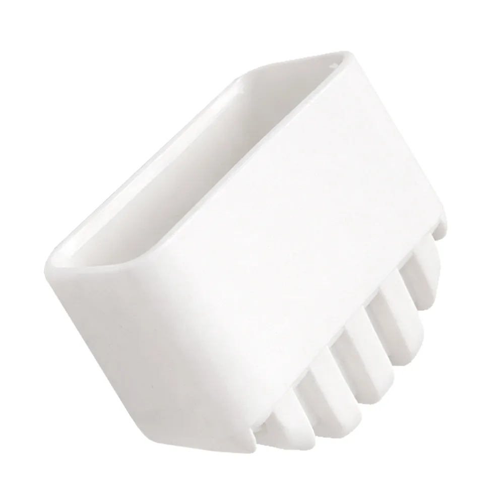 Contera rectangular para silla de jardín 40x20 - doble inclinación (0-15°)- estriado - marrón